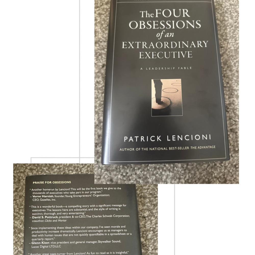 The Four Obsessions of an Extraordinary Executive Book